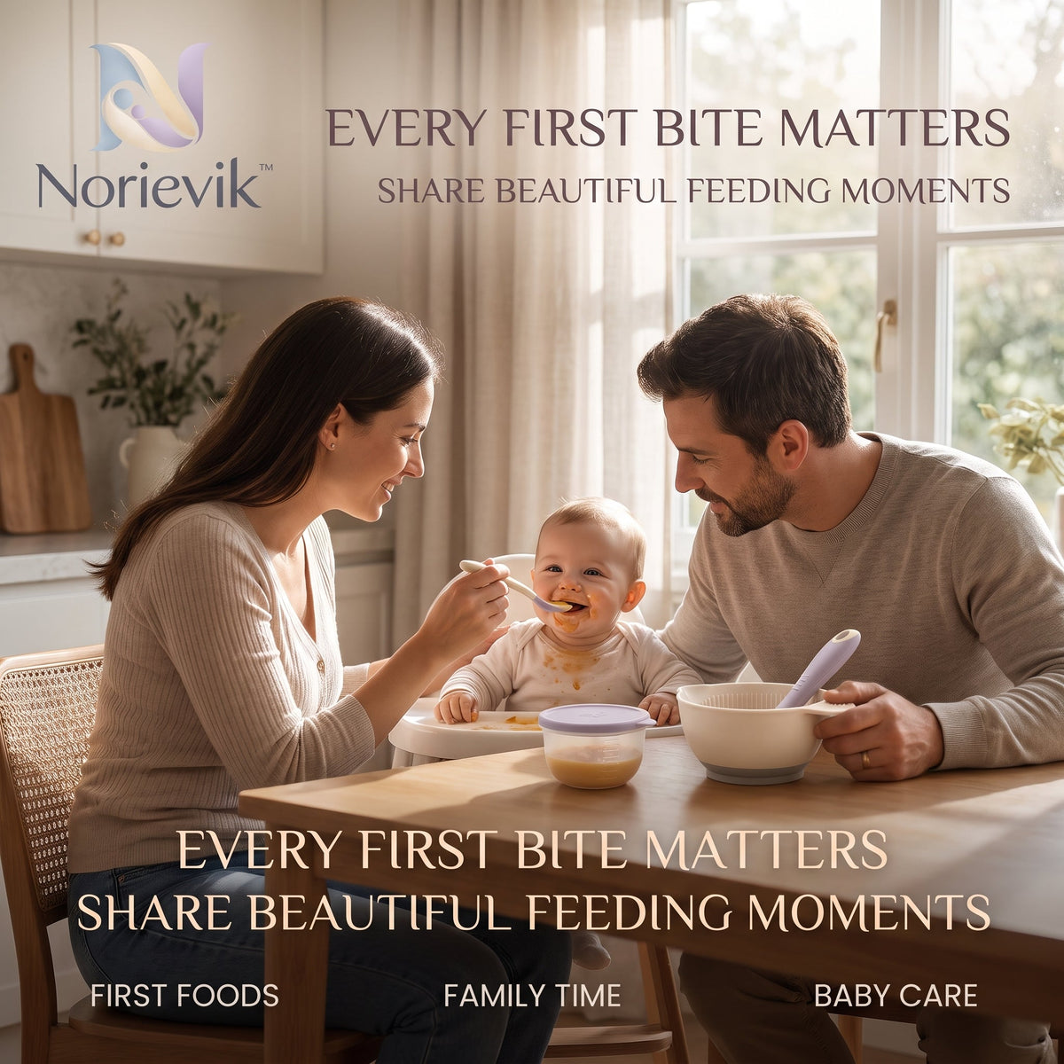 Norievik™ FirstBite Baby Food Prep & Feeding Set – Multi-Purpose Infant Feeding Tools for Mashing, Portioning, Scooping & Early Solid Food Routines