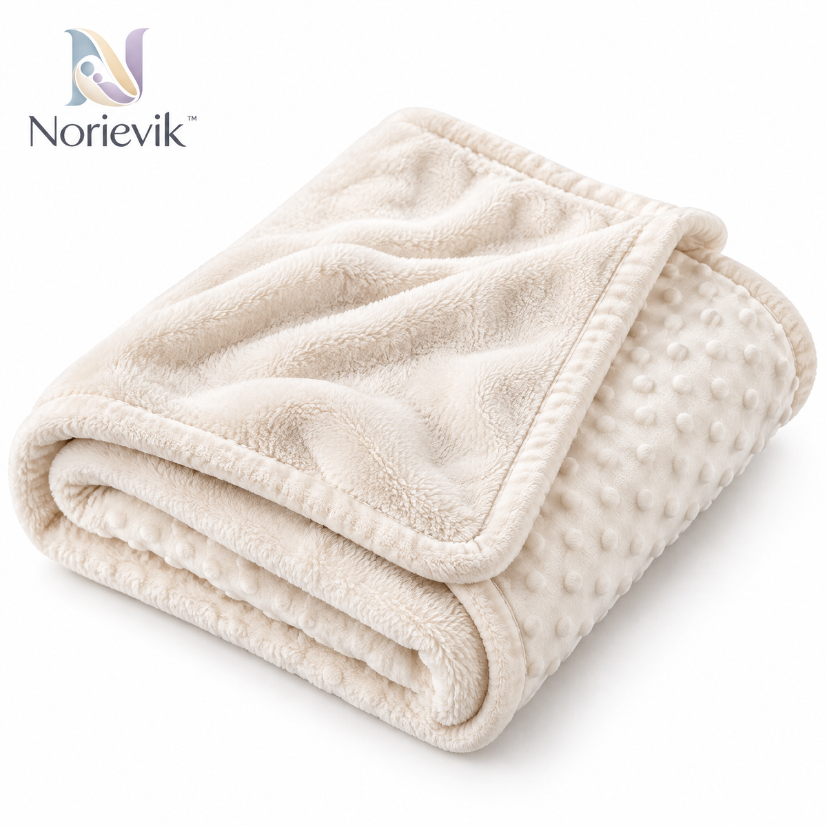 Norievik™ CozyNest Baby Comfort Blanket – Soft Security Lovey for Cuddling, Stroller Time, Travel & Everyday Baby Comfort